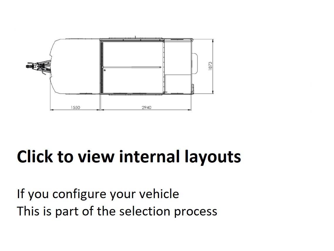 Click to view Internal Layouts, if you configure your vehicle this is part of the selection process